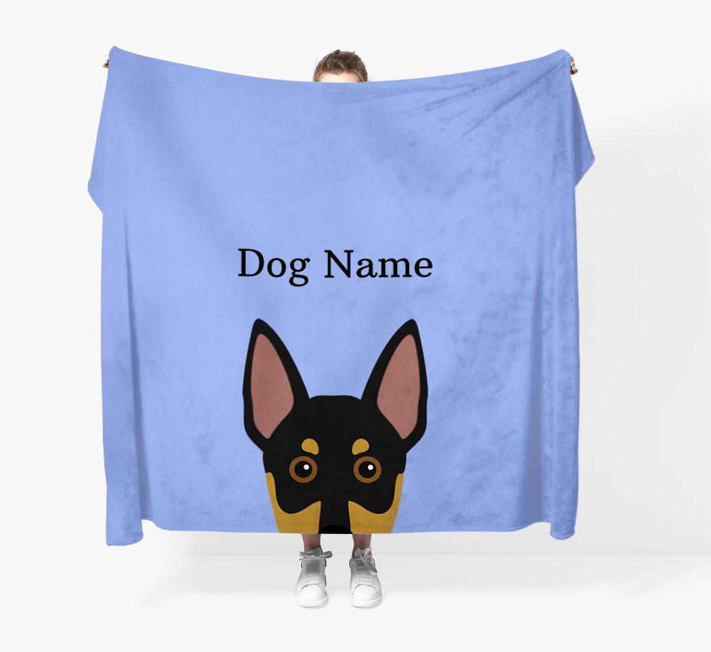 'Peeking Icon' - Personalized {breedFullName} Blanket