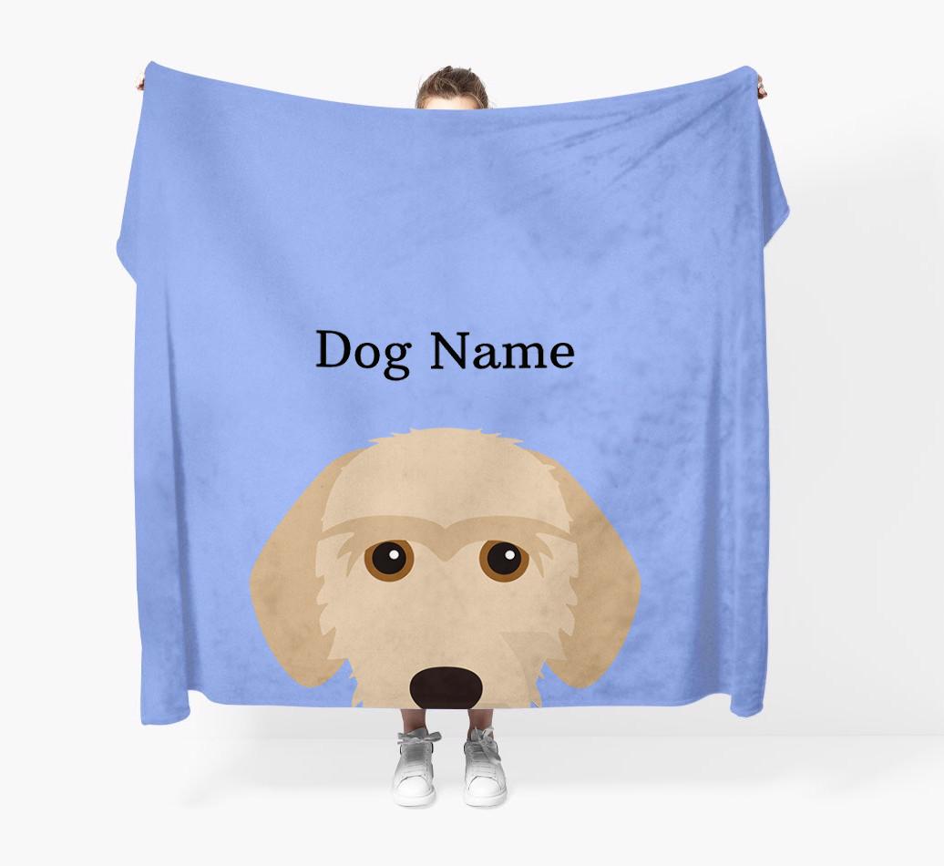 'Peeking Icon' - Personalized {breedFullName} Blanket