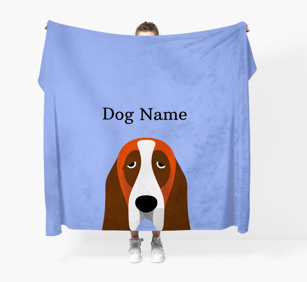 'Peeking Icon' - Personalized {breedFullName} Blanket