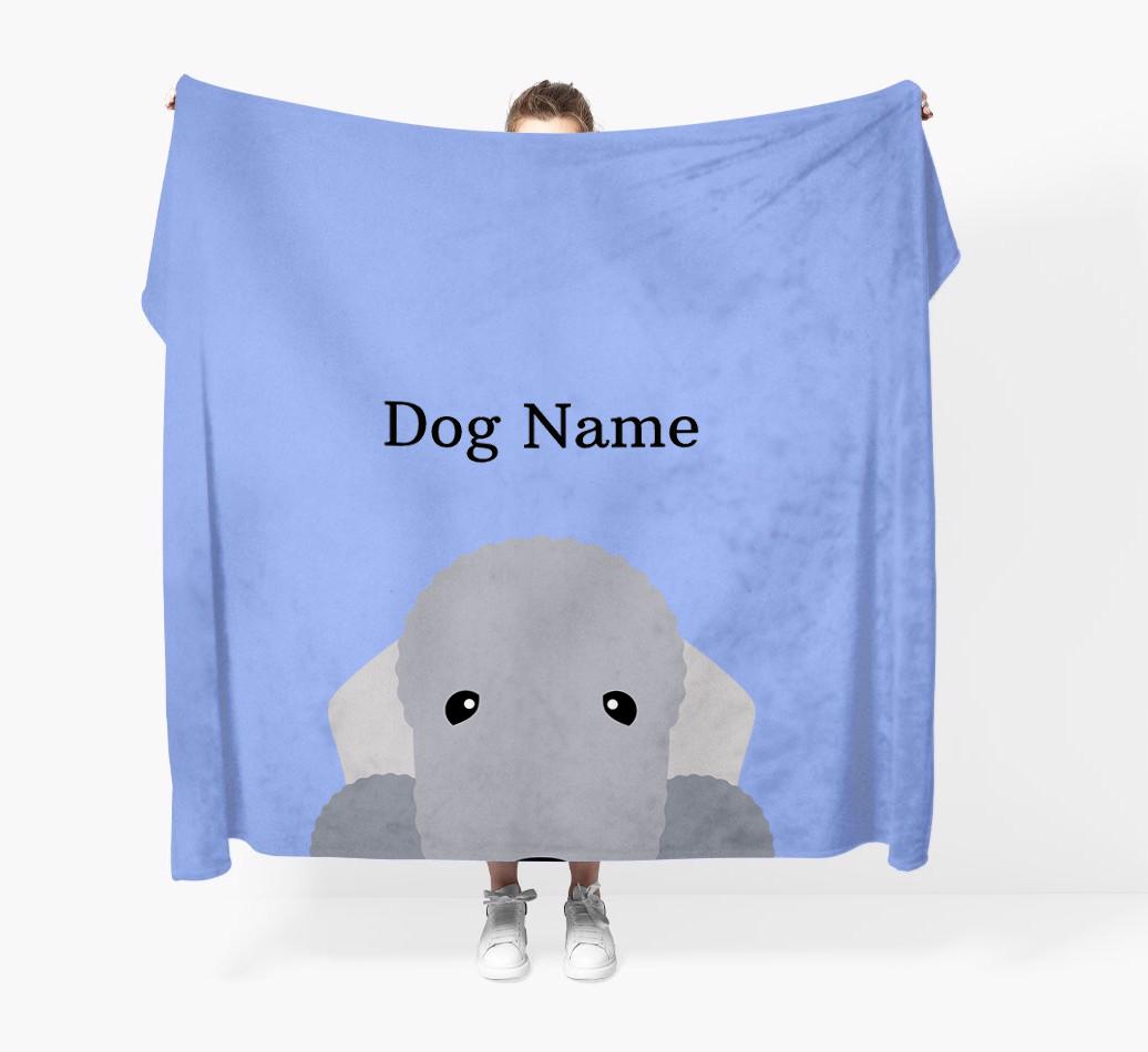 'Peeking Icon' - Personalized {breedFullName} Blanket