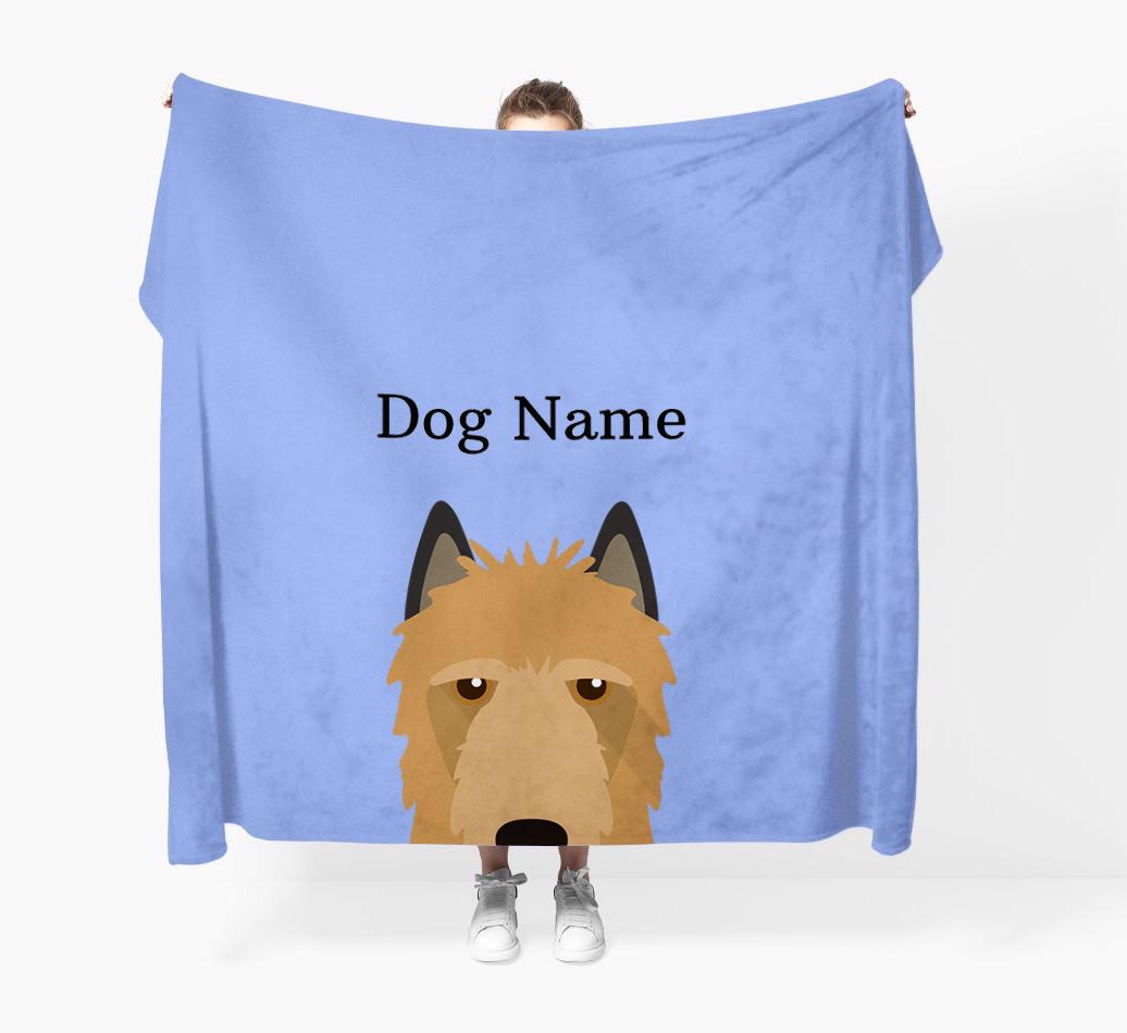 'Peeking Icon' - Personalized {breedFullName} Blanket