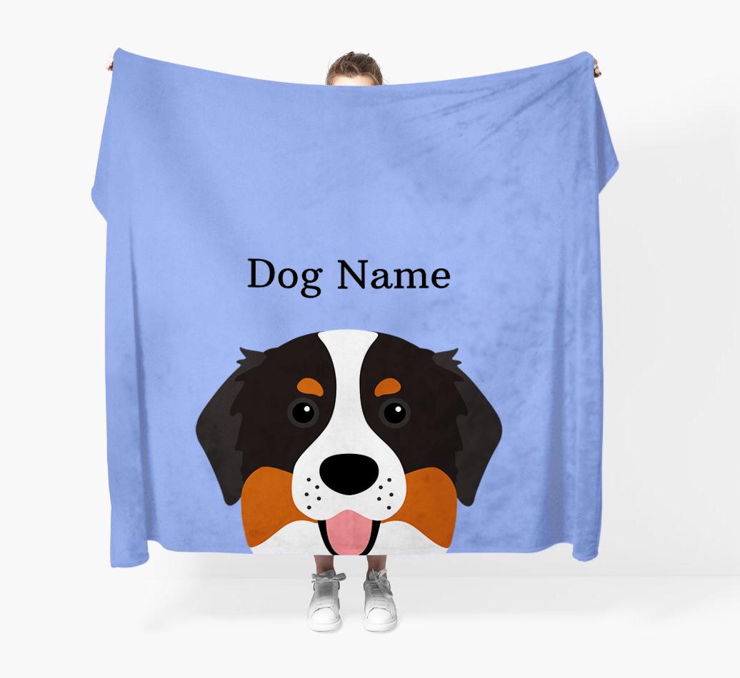'Peeking Icon' - Personalized {breedFullName} Blanket