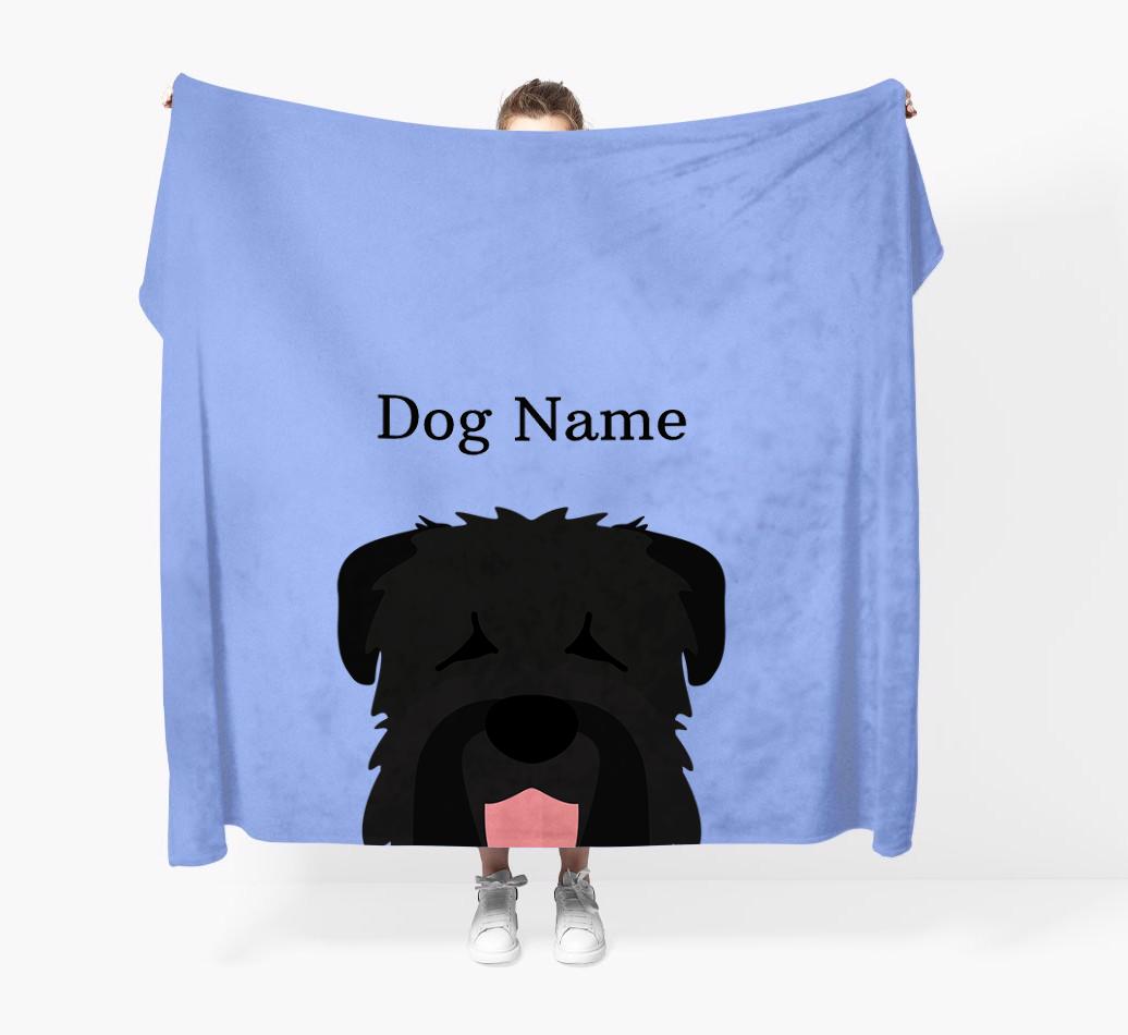 'Peeking Icon' - Personalized {breedFullName} Blanket