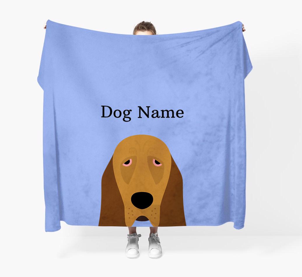 'Peeking Icon' - Personalized {breedFullName} Blanket