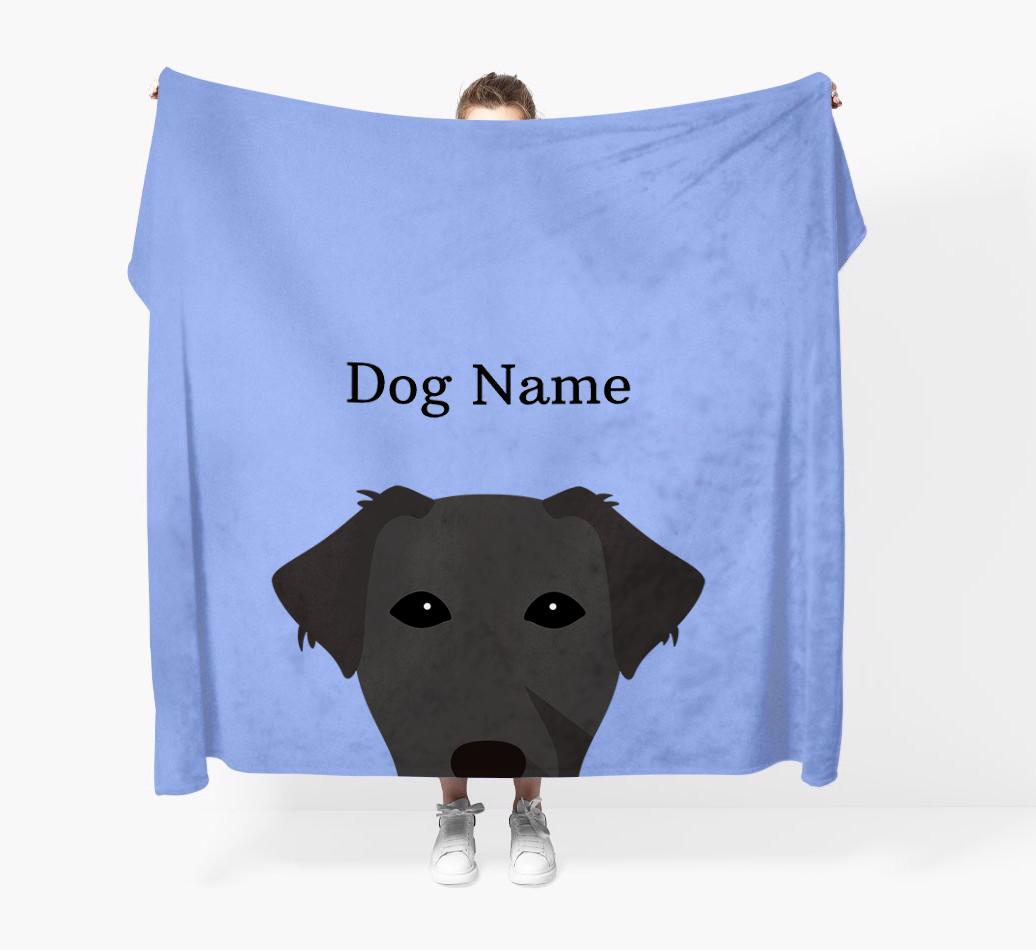 'Peeking Icon' - Personalized {breedFullName} Blanket