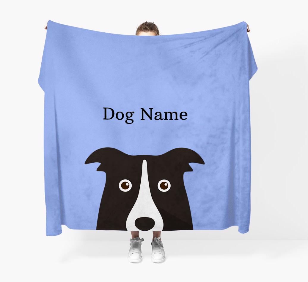 'Peeking Icon' - Personalized {breedFullName} Blanket