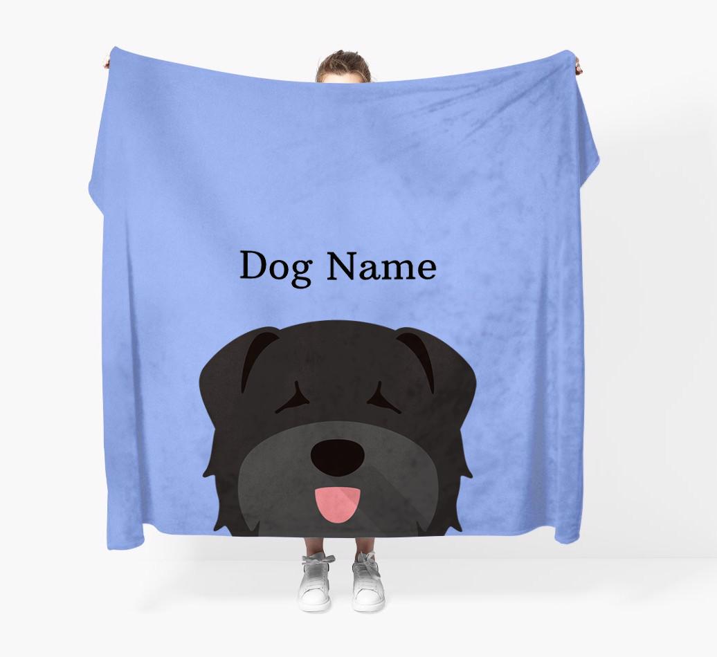 'Peeking Icon' - Personalized {breedFullName} Blanket