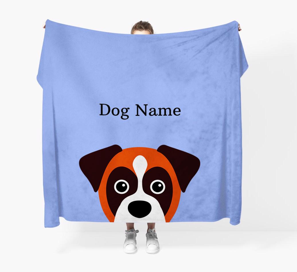 'Peeking Icon' - Personalised {breedFullName} Blanket