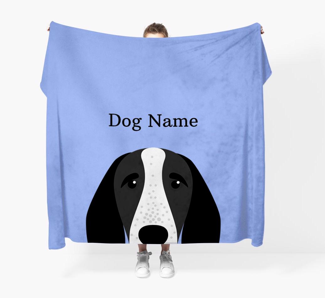 'Peeking Icon' - Personalized {breedFullName} Blanket