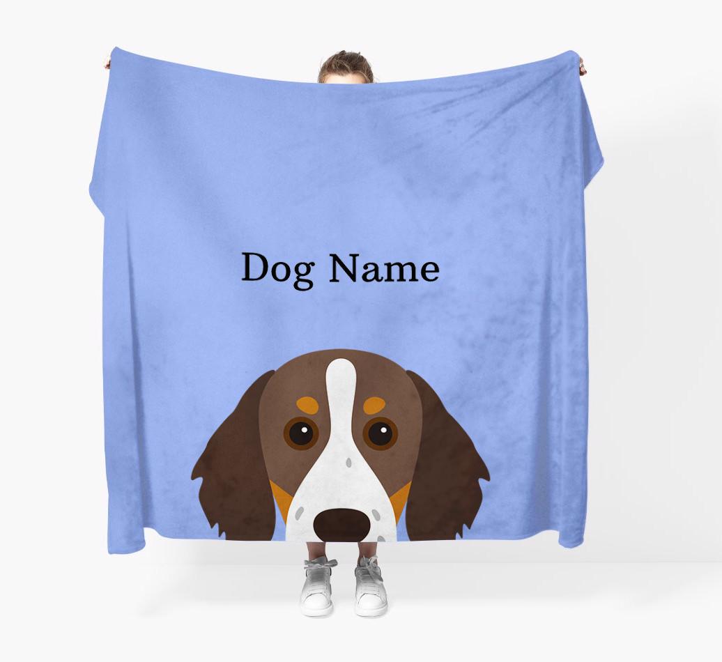 'Peeking Icon' - Personalized {breedFullName} Blanket