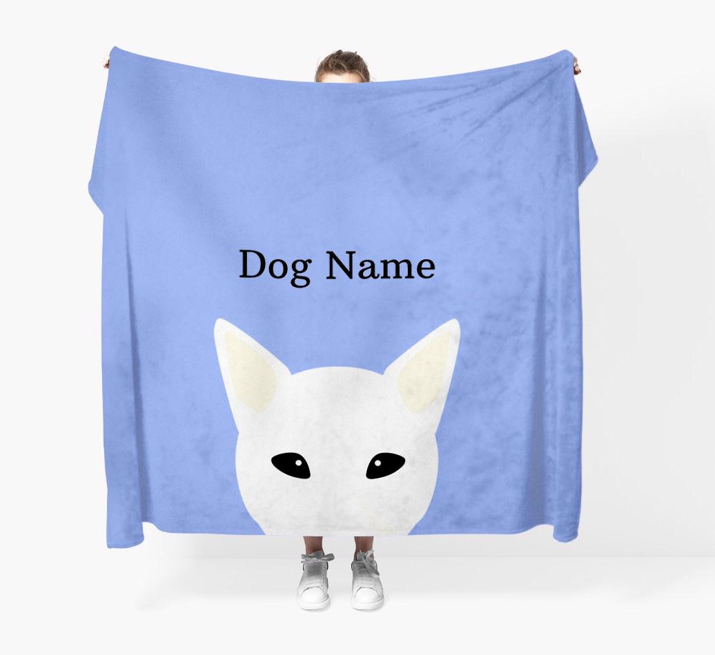 'Peeking Icon' - Personalized {breedFullName} Blanket