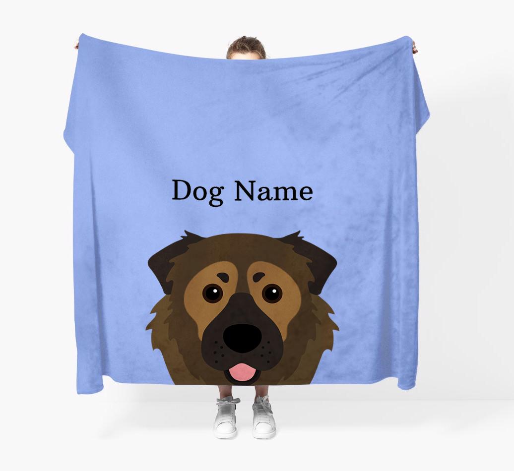 'Peeking Icon' - Personalized {breedFullName} Blanket
