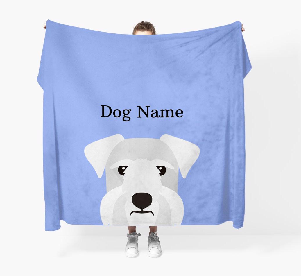 'Peeking Icon' - Personalized {breedFullName} Blanket
