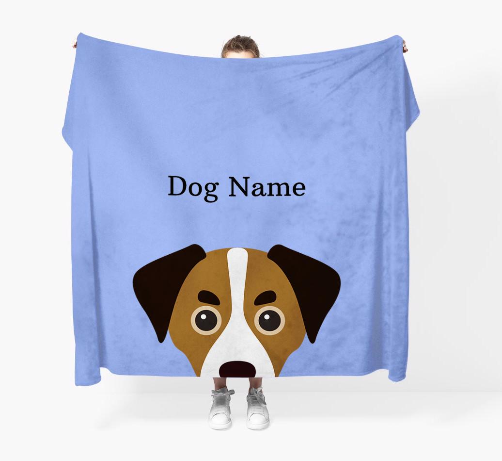 'Peeking Icon' - Personalized {breedFullName} Blanket