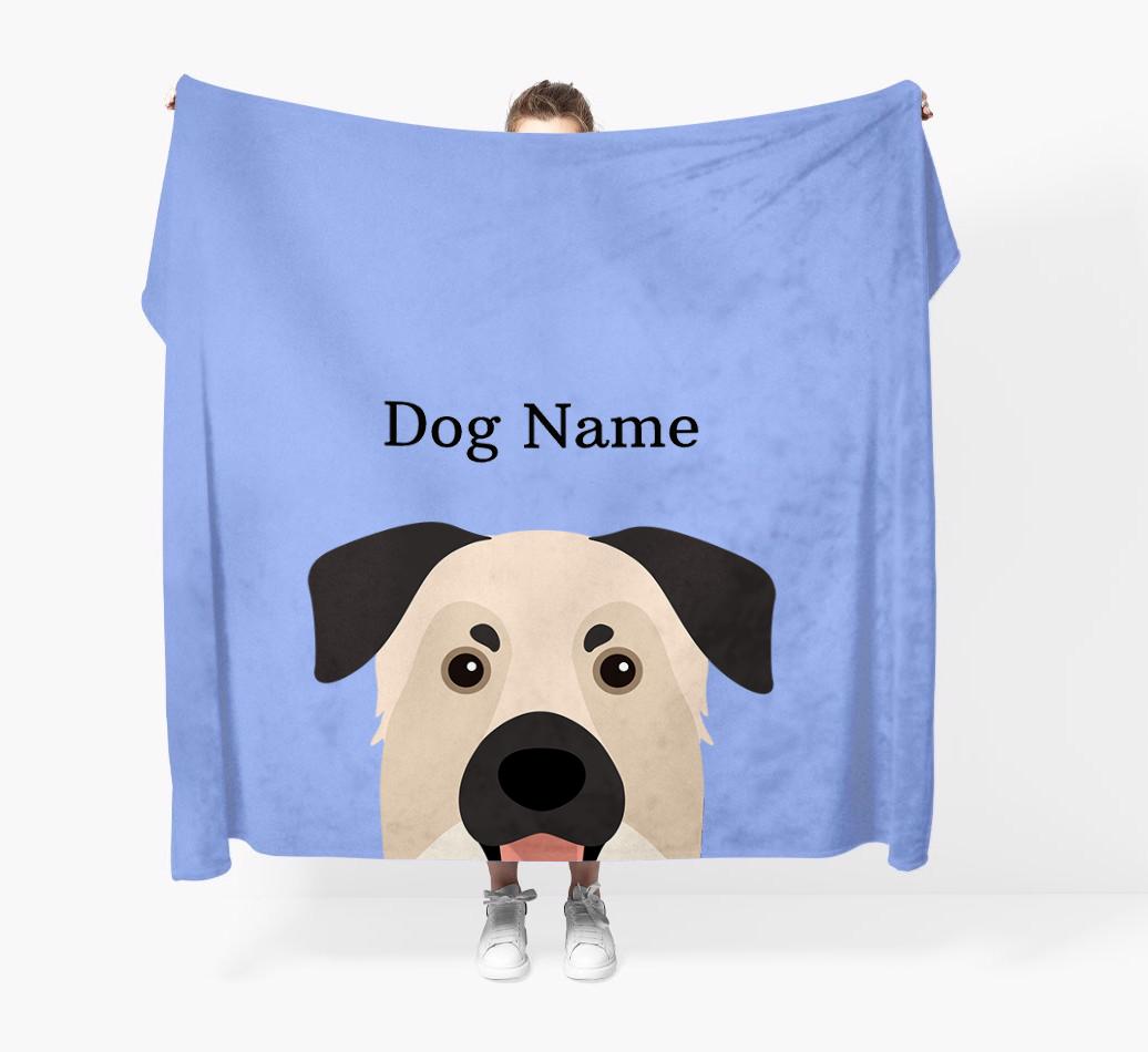 'Peeking Icon' - Personalized {breedFullName} Blanket