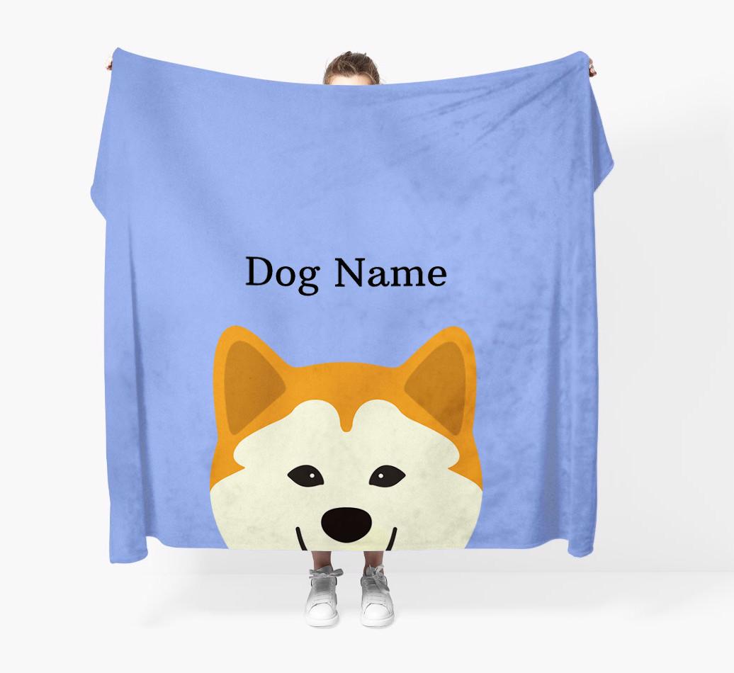 'Peeking Icon' - Personalized {breedFullName} Blanket