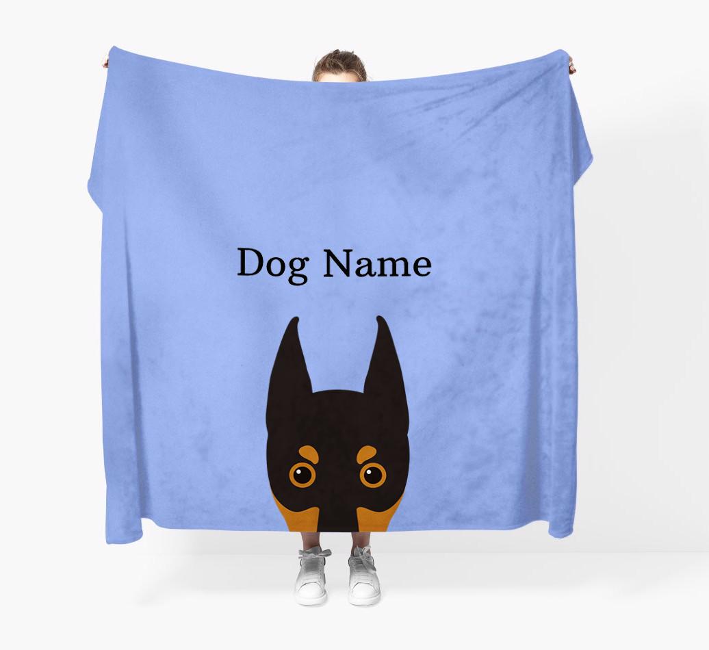 'Peeking Icon' - Personalized {breedFullName} Blanket