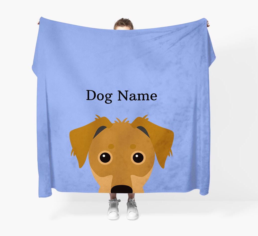 'Peeking Icon' - Personalized {breedFullName} Blanket