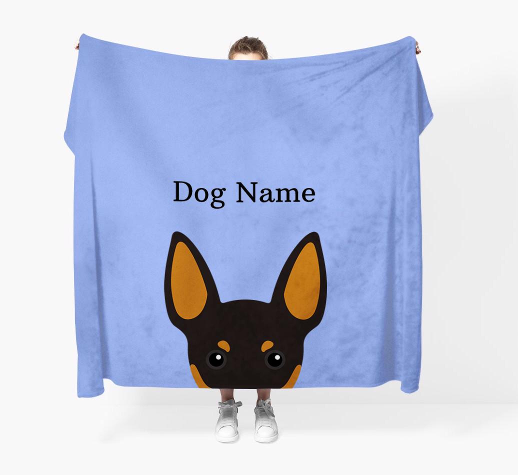 'Peeking Icon' - Personalized {breedFullName} Blanket