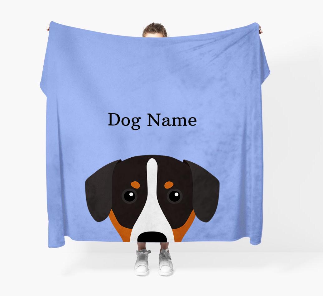 'Peeking Icon' - Personalized {breedFullName} Blanket