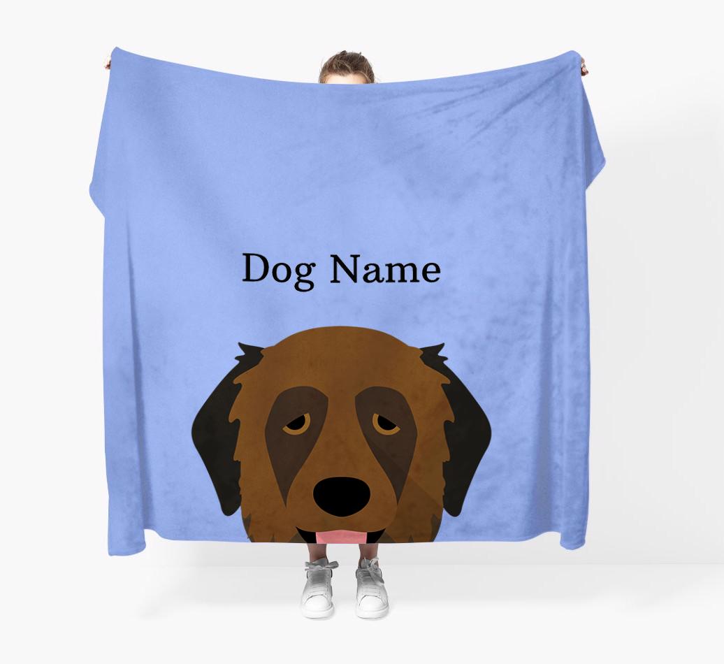 'Peeking Icon' - Personalized {breedFullName} Blanket