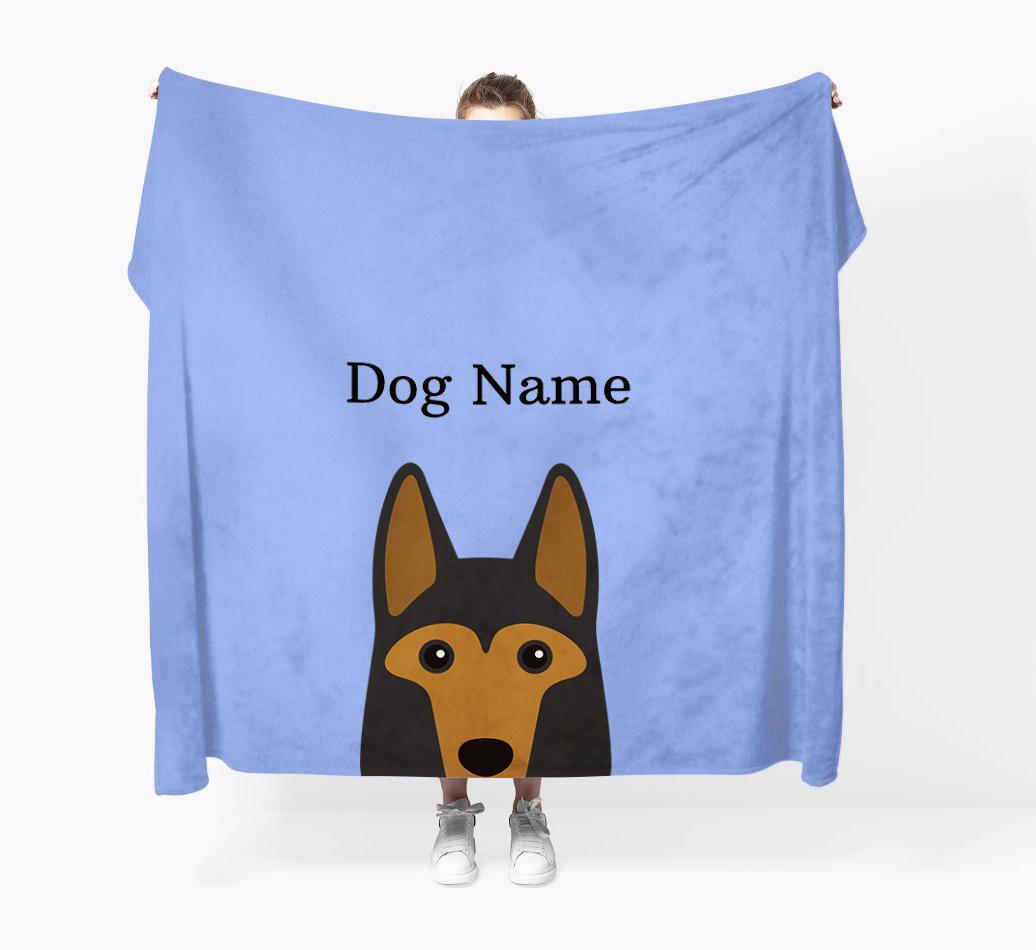 'Peeking Icon' - Personalised {breedFullName} Blanket