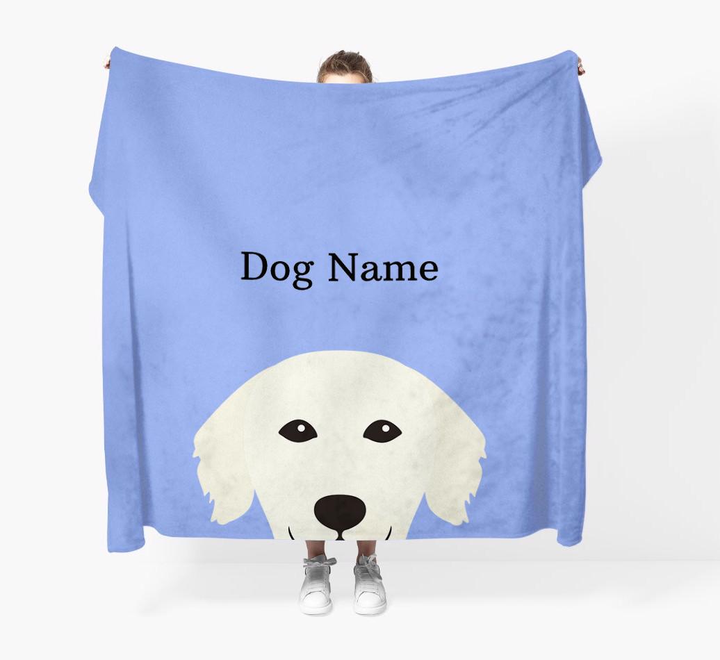 'Peeking Icon' - Personalized {breedFullName} Blanket
