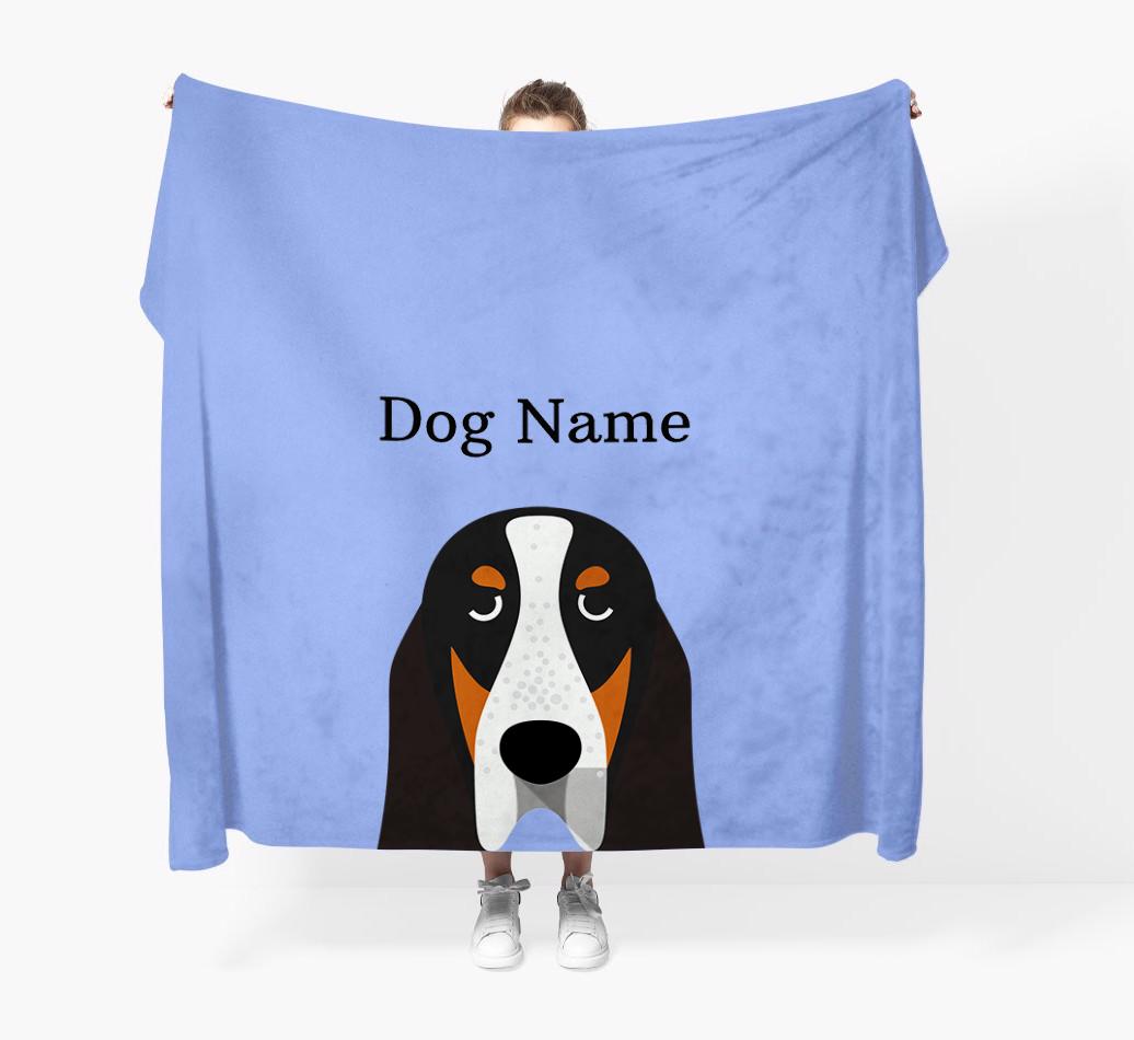 'Peeking Icon' - Personalized {breedFullName} Blanket