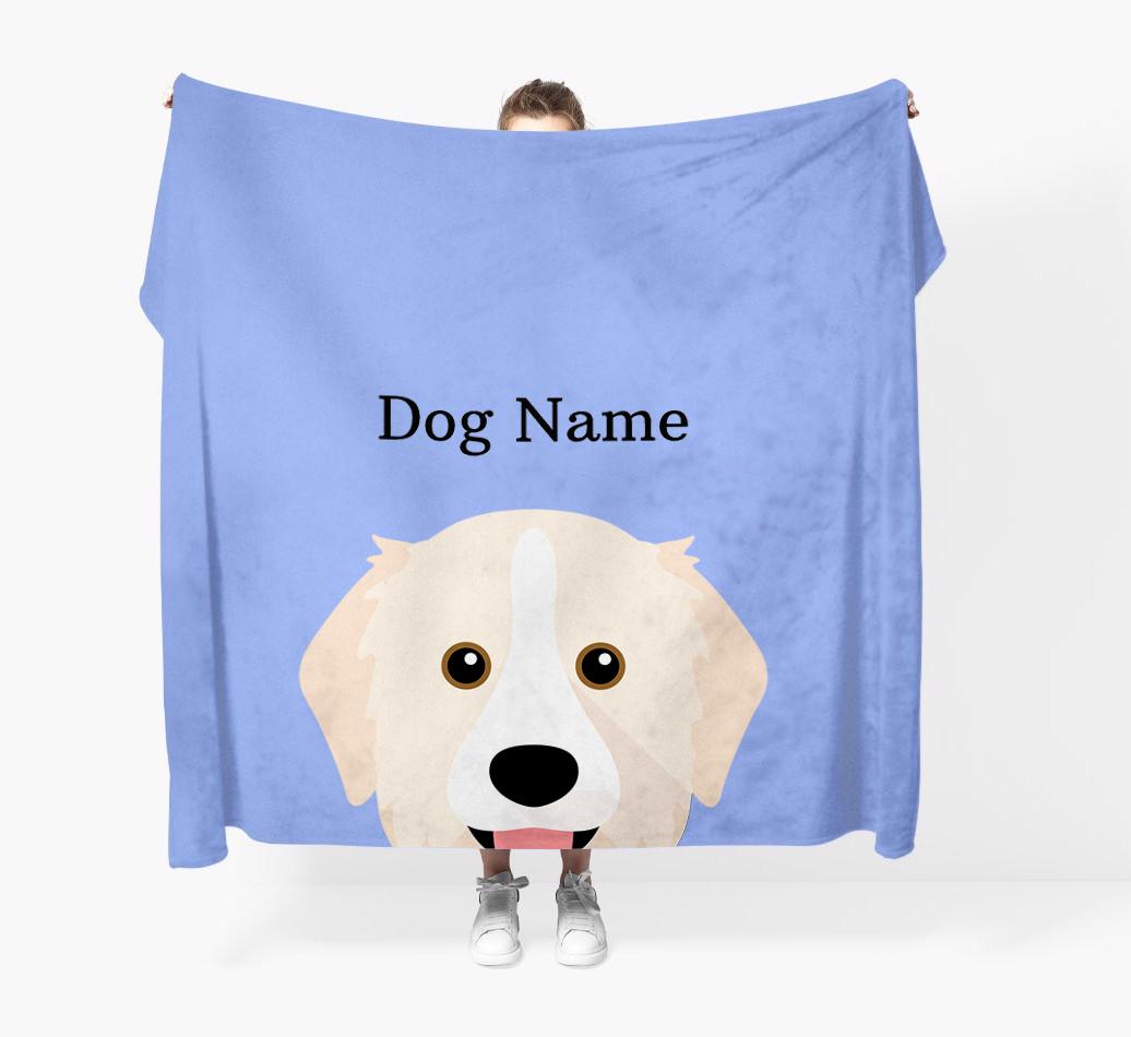 'Peeking Icon' - Personalized {breedFullName} Blanket
