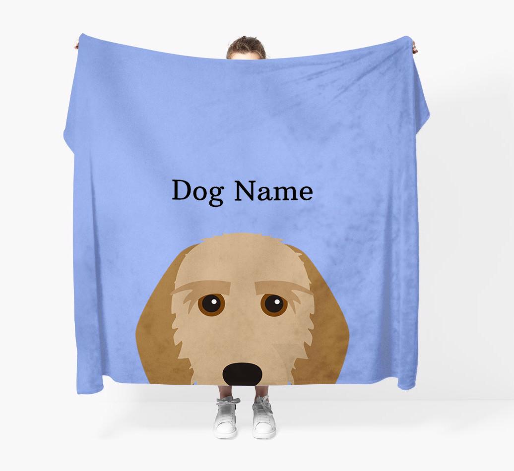 'Peeking Icon' - Personalized {breedFullName} Blanket