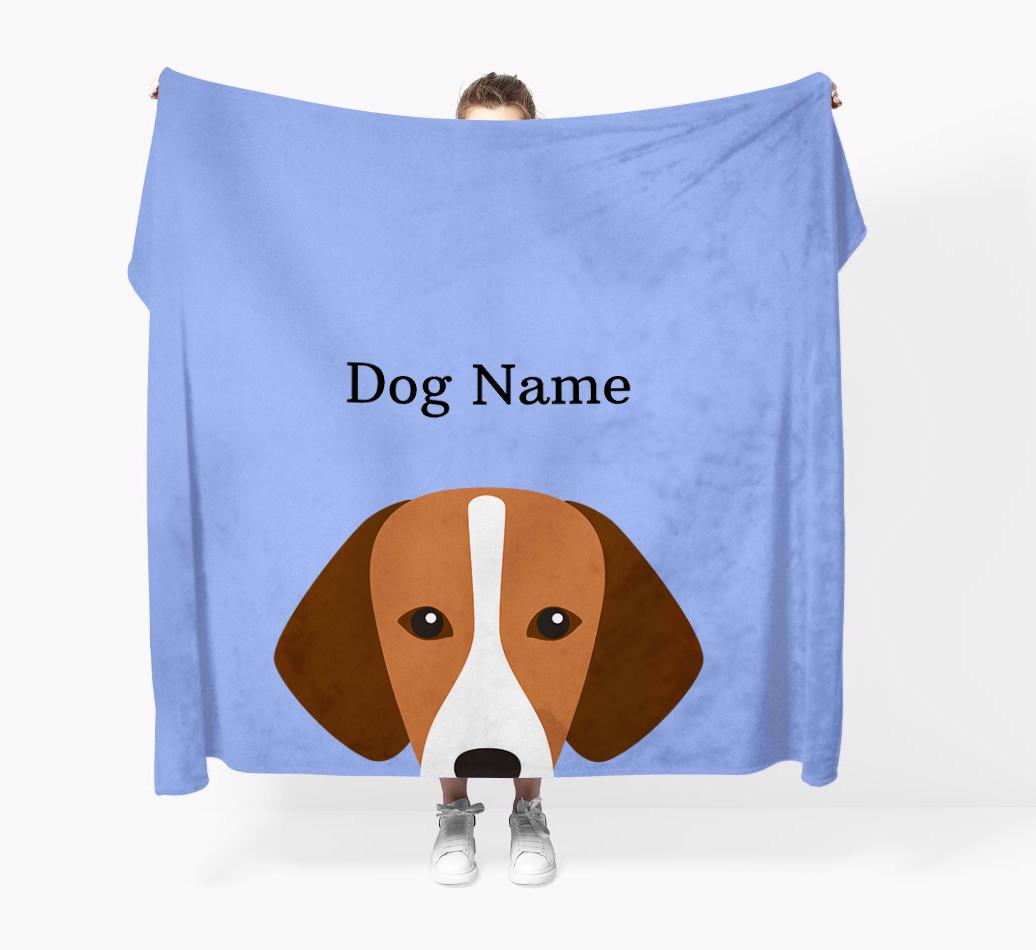 'Peeking Icon' - Personalized {breedFullName} Blanket