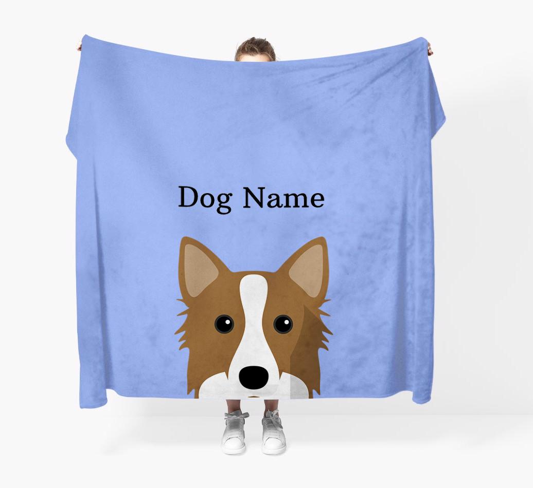 'Peeking Icon' - Personalized {breedFullName} Blanket