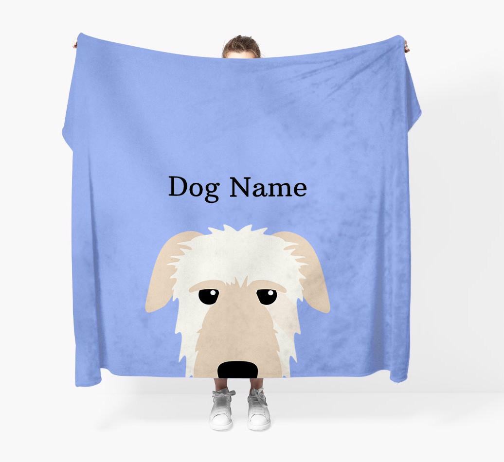 'Peeking Icon' - Personalized {breedFullName} Blanket