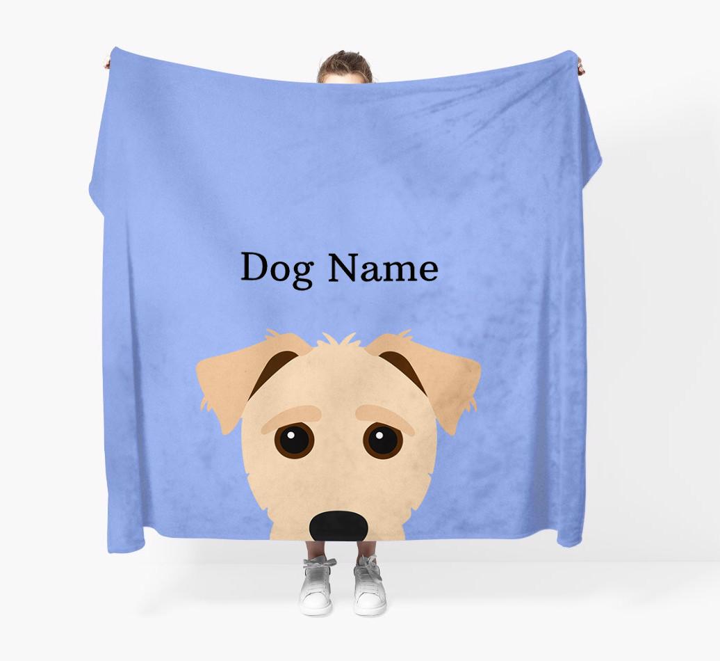 'Peeking Icon' - Personalized {breedFullName} Blanket