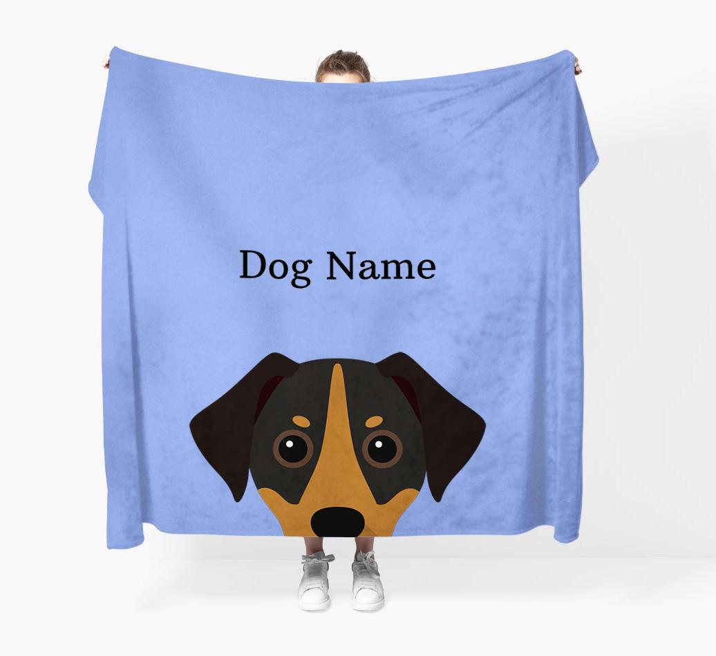 'Peeking Icon' - Personalized {breedFullName} Blanket