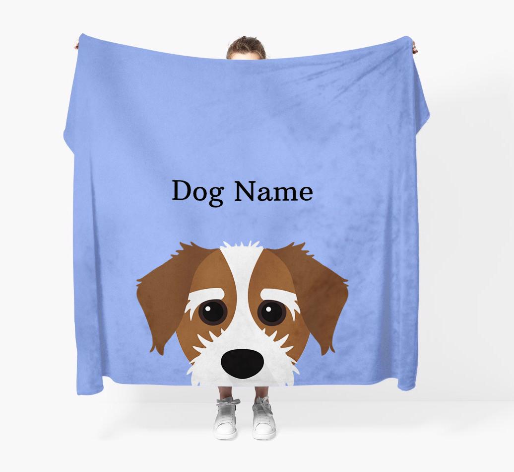 'Peeking Icon' - Personalized {breedFullName} Blanket
