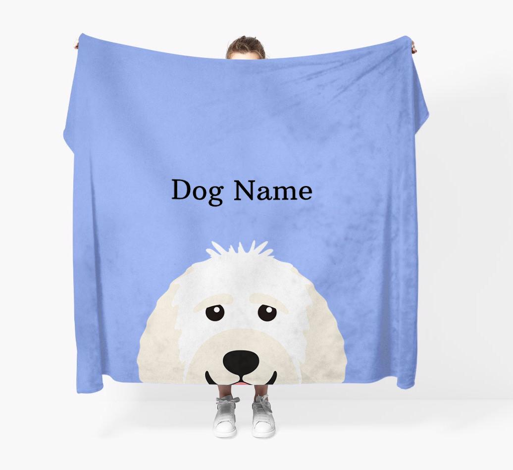 'Peeking Icon' - Personalized {breedFullName} Blanket
