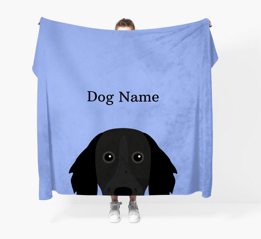 'Peeking Icon' - Personalized {breedFullName} Blanket