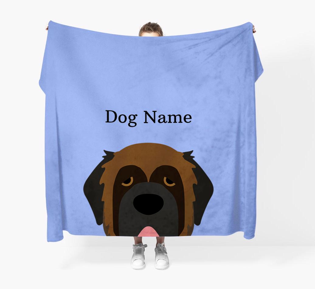 'Peeking Icon' - Personalized {breedFullName} Blanket