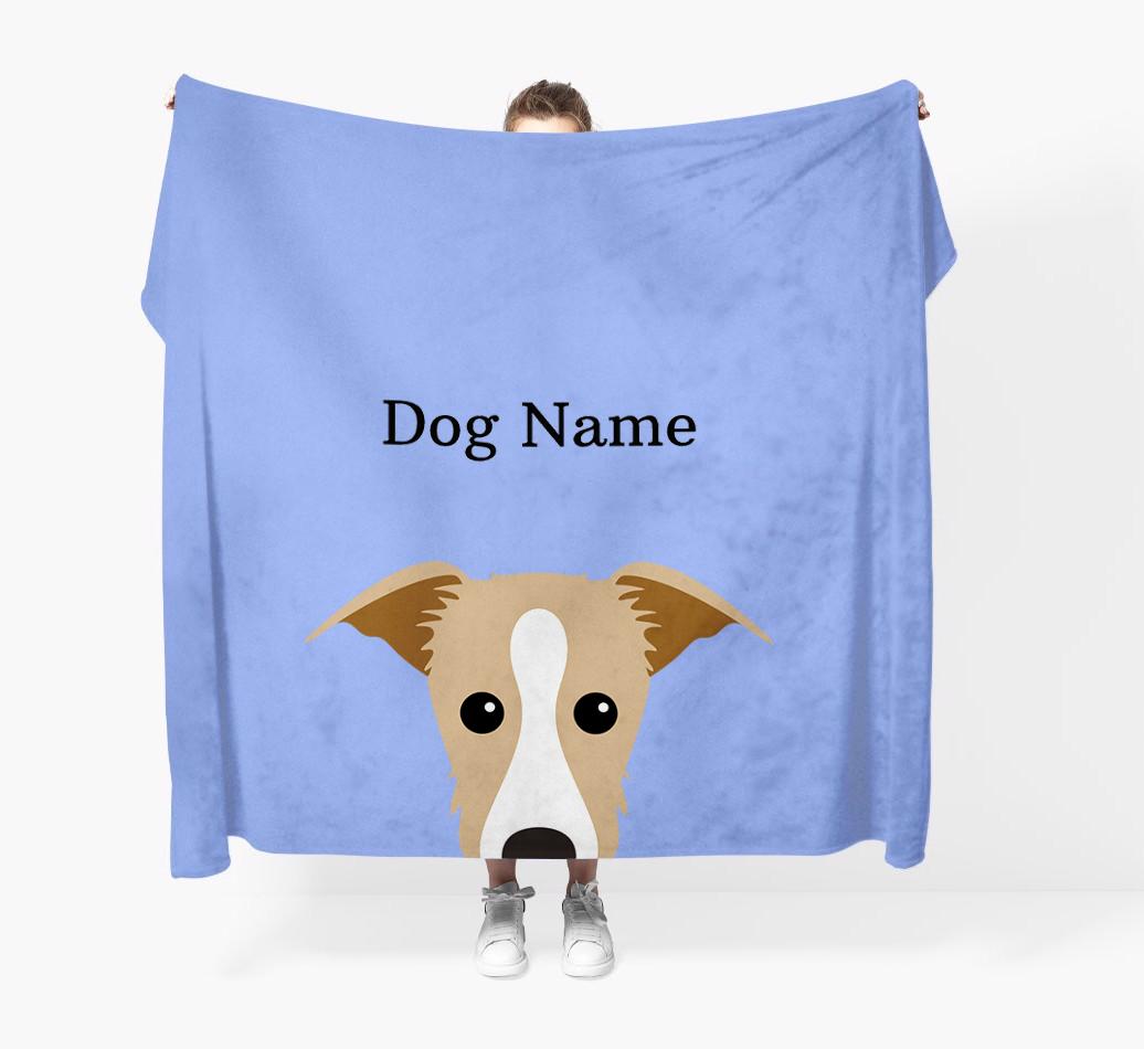 'Peeking Icon' - Personalized {breedFullName} Blanket