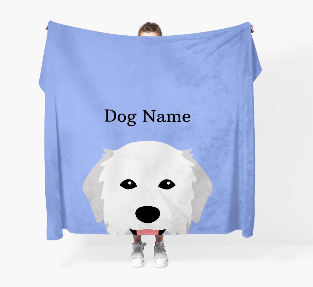 'Peeking Icon' - Personalized {breedFullName} Blanket