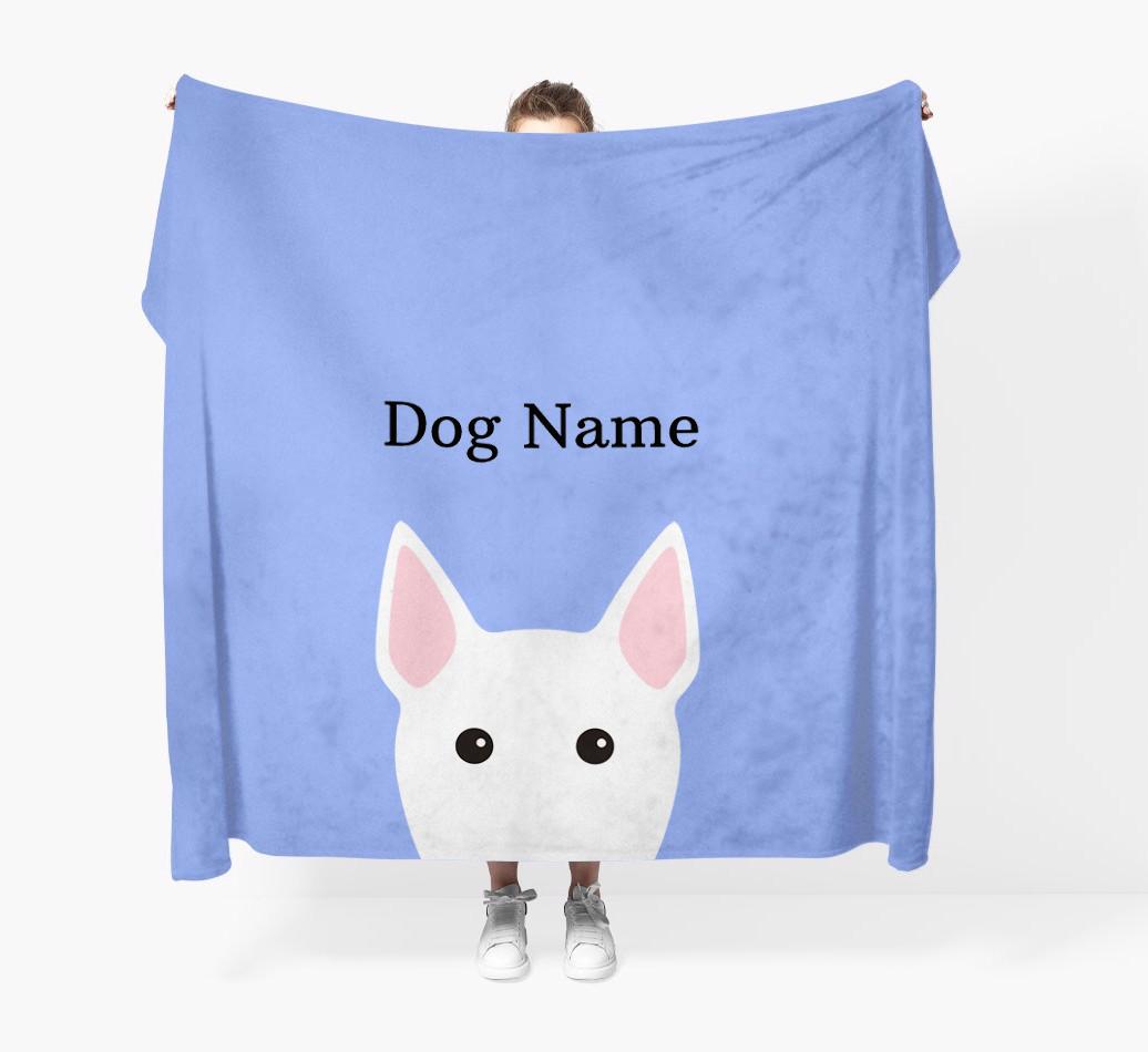 'Peeking Icon' - Personalized {breedFullName} Blanket
