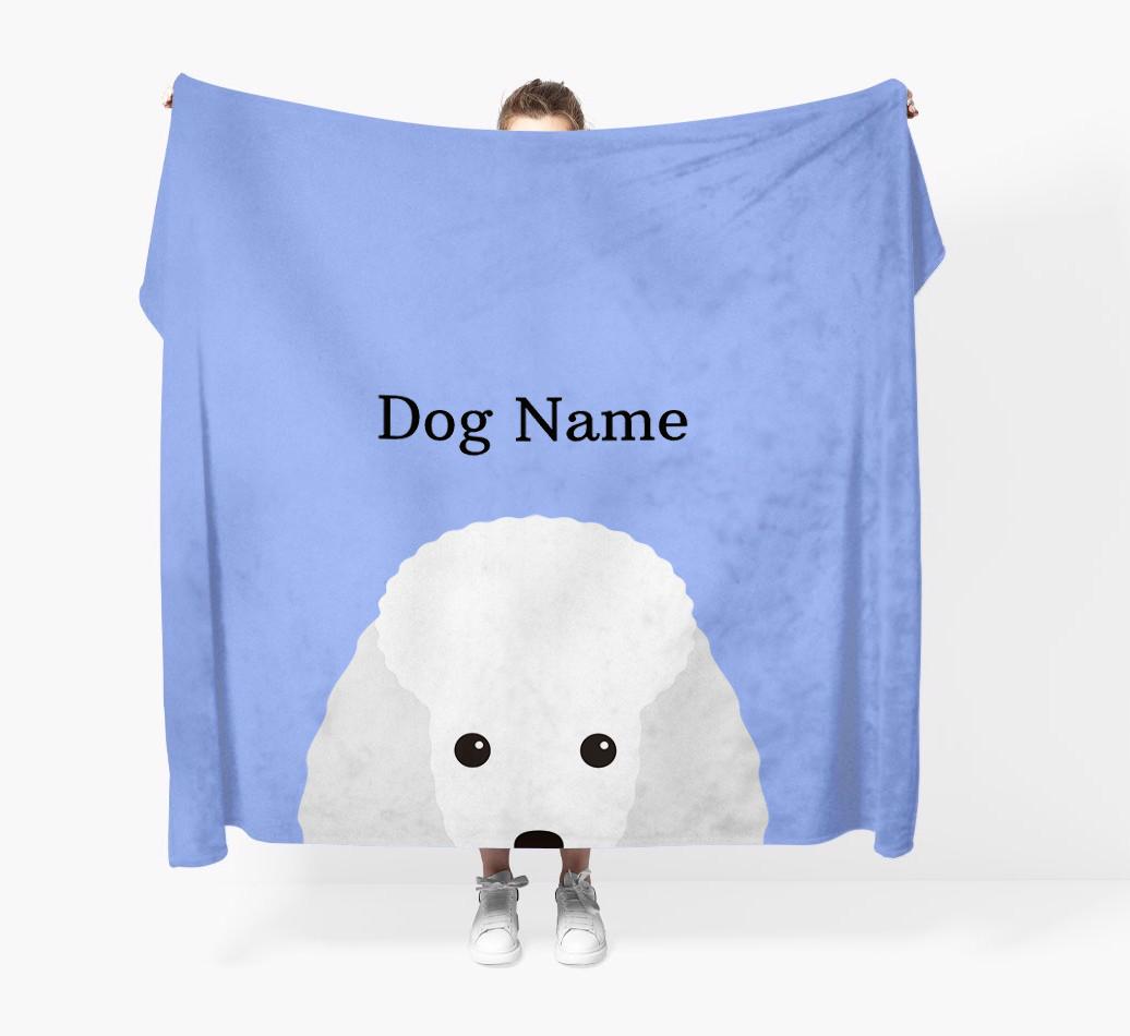 'Peeking Icon' - Personalized {breedFullName} Blanket