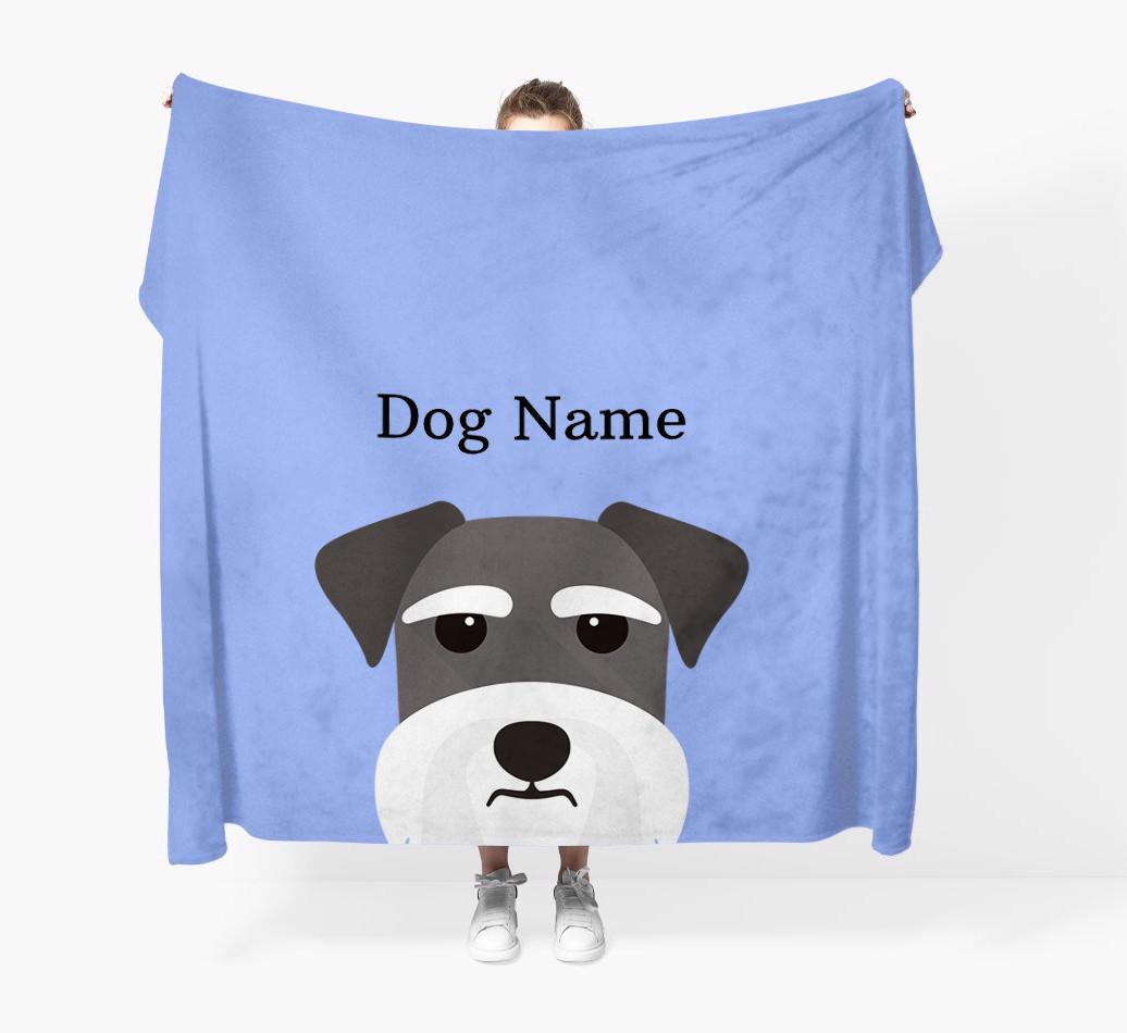 'Peeking Icon' - Personalized {breedFullName} Blanket