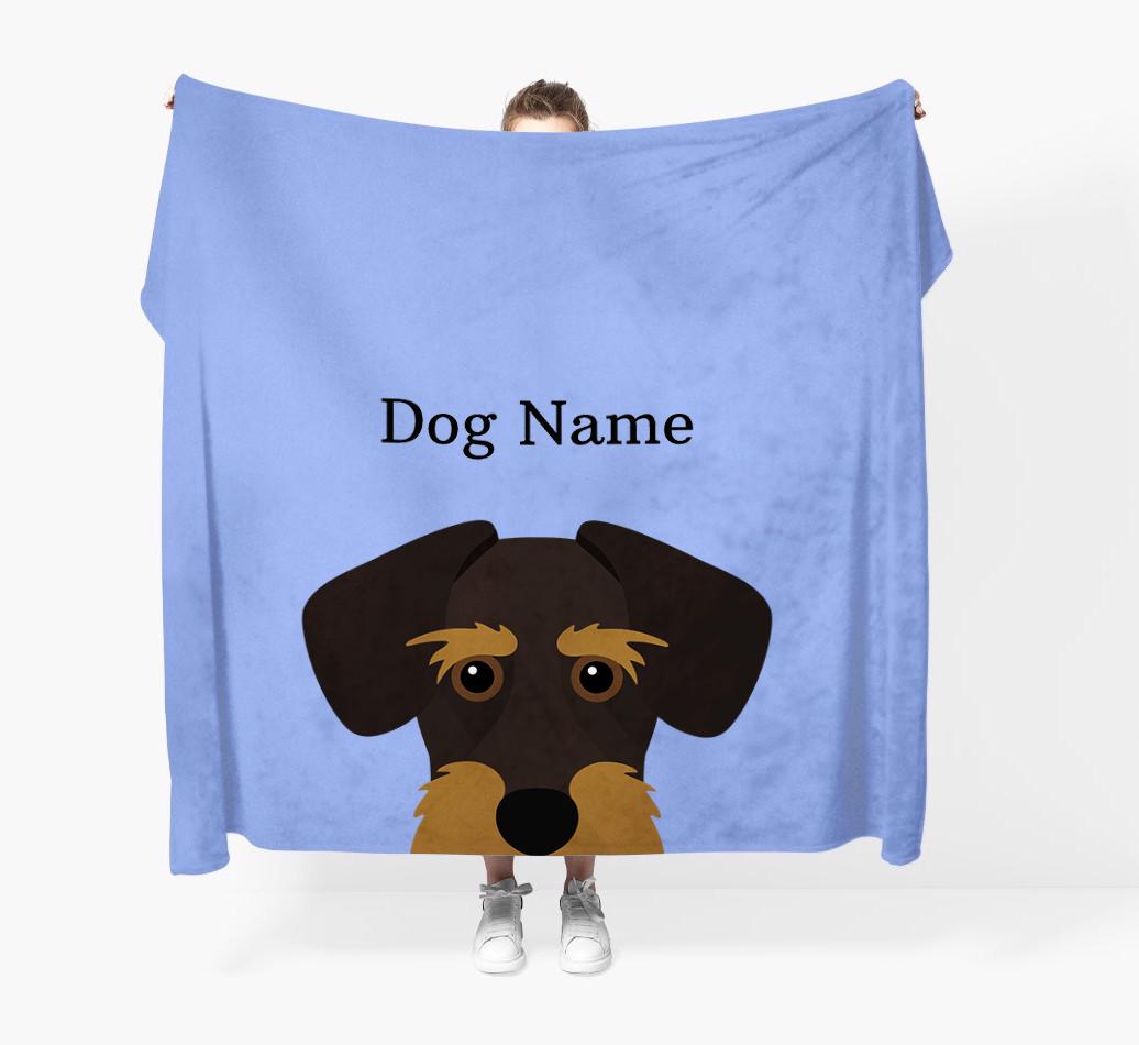 'Peeking Icon' - Personalized {breedFullName} Blanket