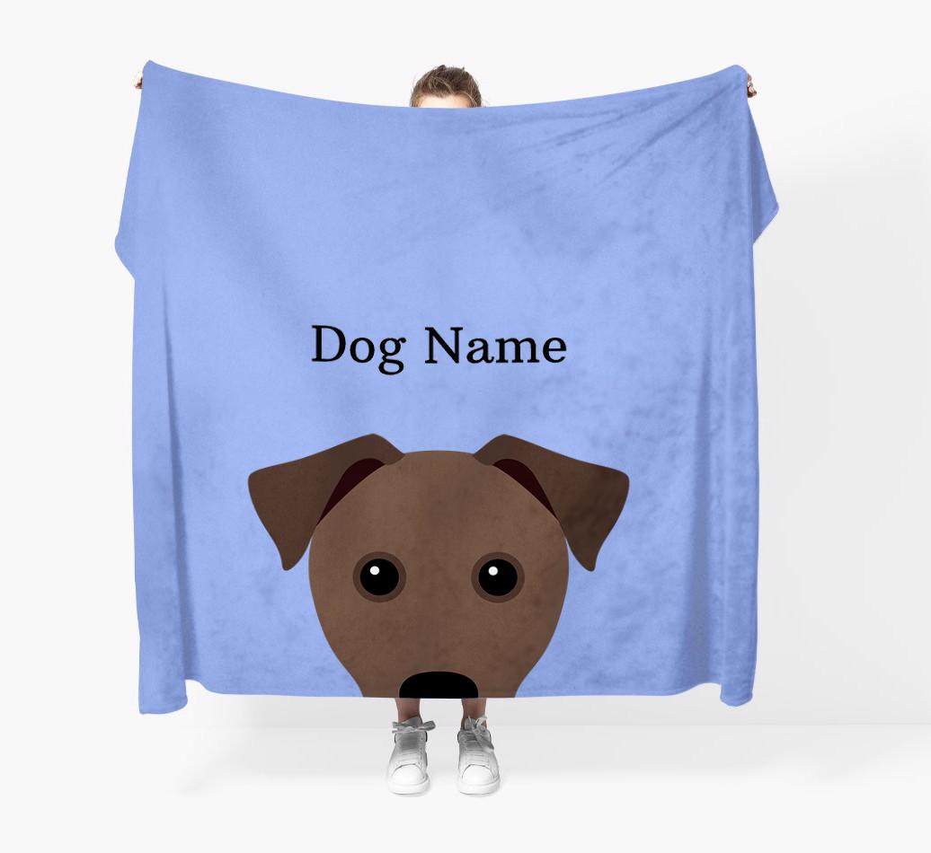 'Peeking Icon' - Personalized {breedFullName} Blanket