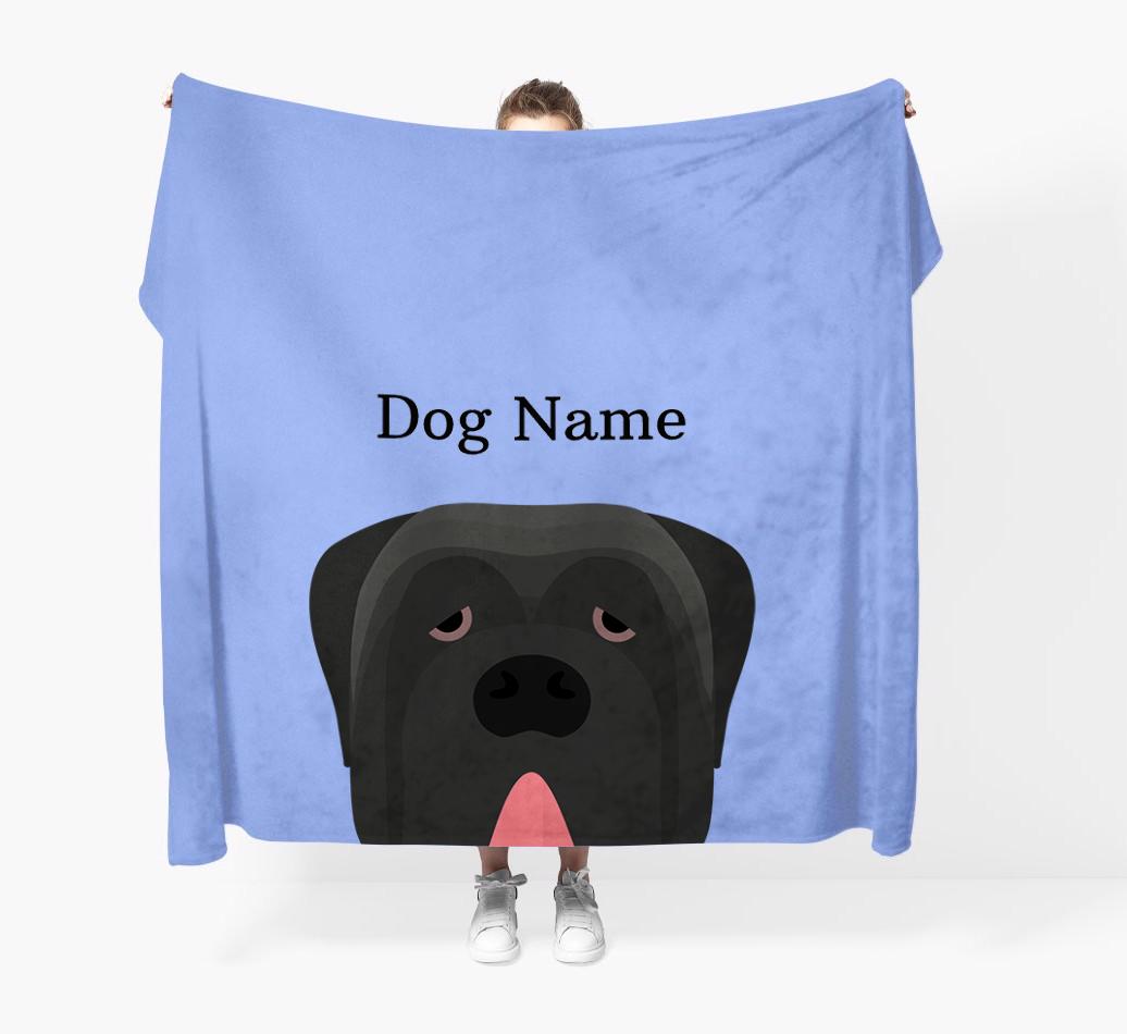 'Peeking Icon' - Personalized {breedFullName} Blanket