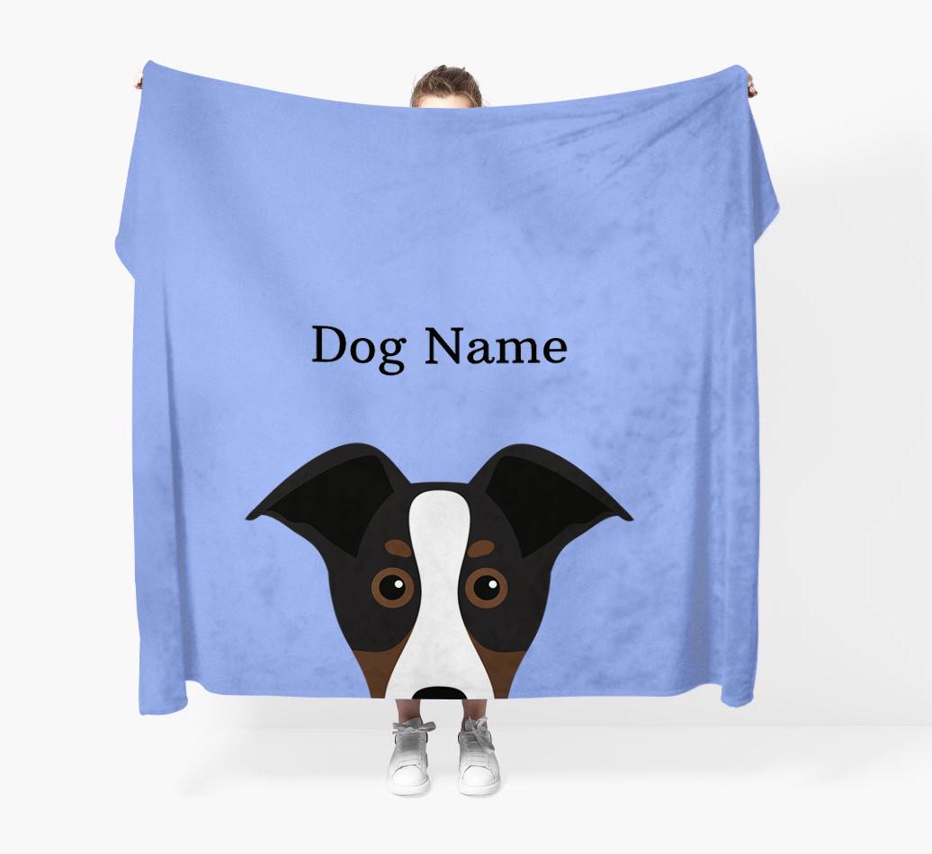 'Peeking Icon' - Personalized {breedFullName} Blanket