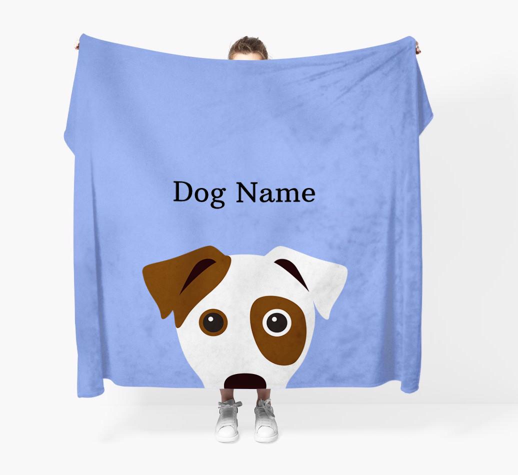 'Peeking Icon' - Personalized {breedFullName} Blanket