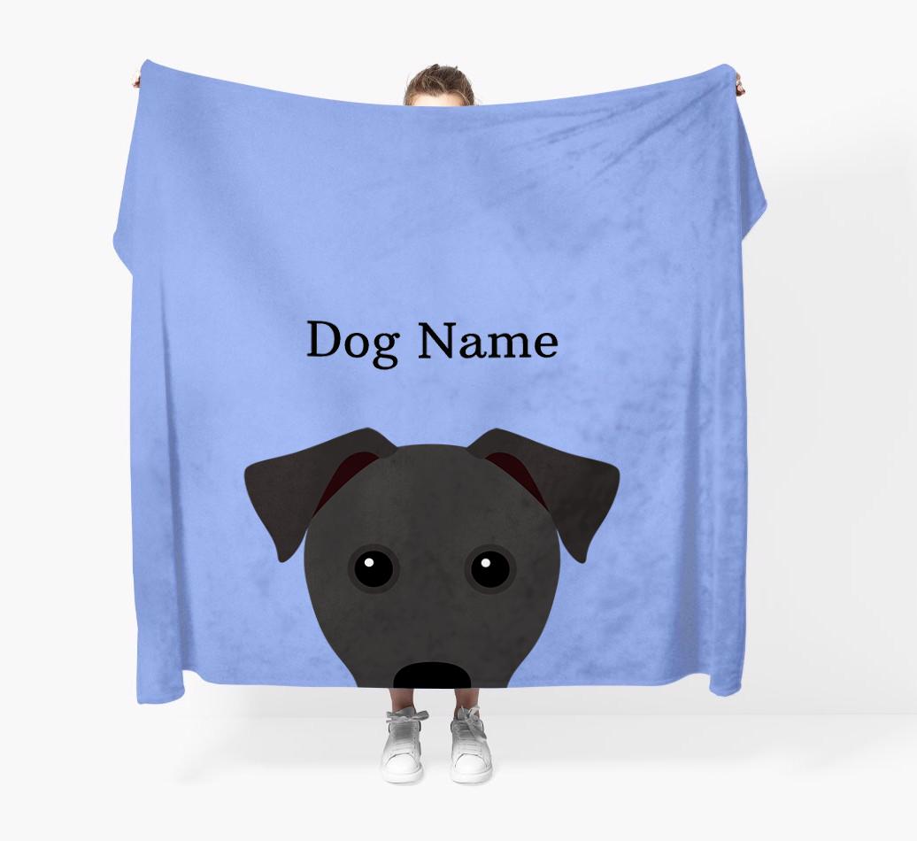 'Peeking Icon' - Personalized {breedFullName} Blanket